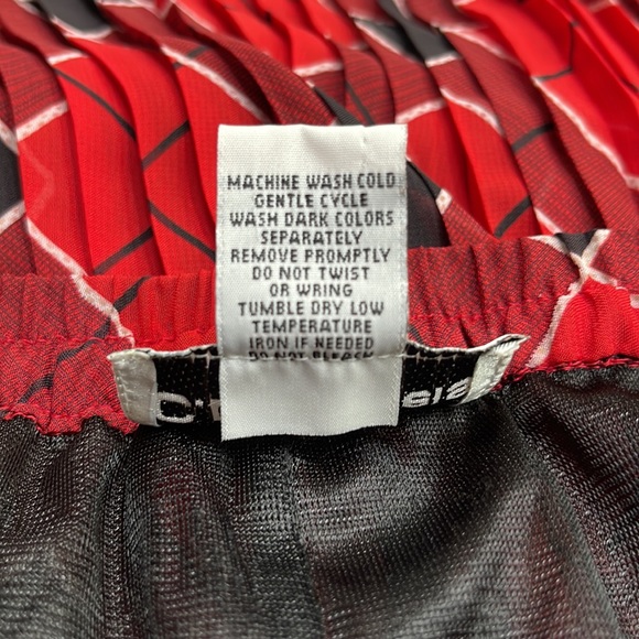 Women’s Plus Size Red Maxi Skirt Checkered Plaid Christmas Print Vintage Pleated - Picture 13 of 17